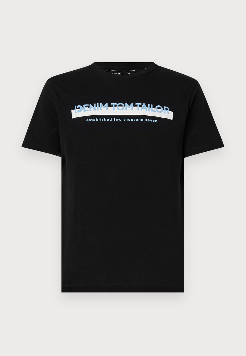 Tom Tailor Denim T-shirt print zwart Tom Tailor Denim T-shirt print zwart