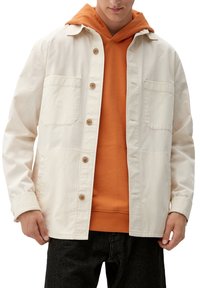 s.Oliver MIT BRUSTTASCHEN - Summer jacket - ecru