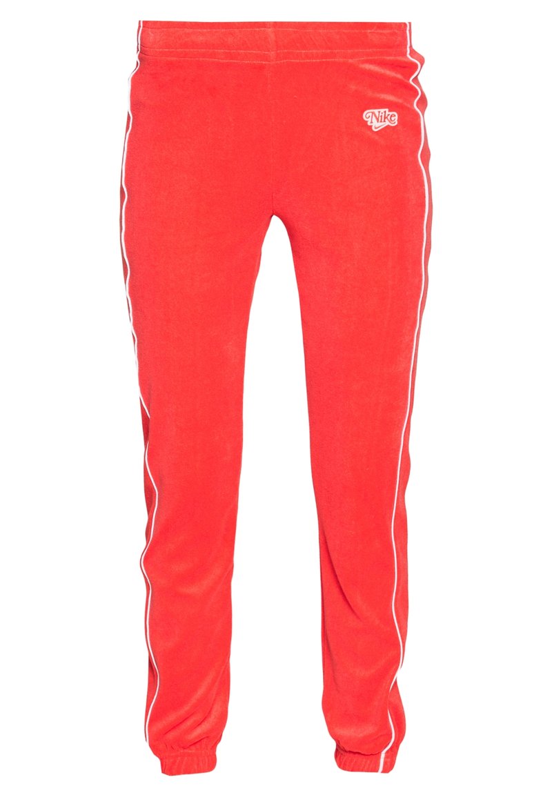 Sportswear Survetement Velours Velours Jogging Rouge Bande Blanche