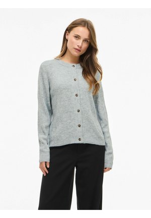 OLI O-NECK-NOOS - Kardigan - light grey melange