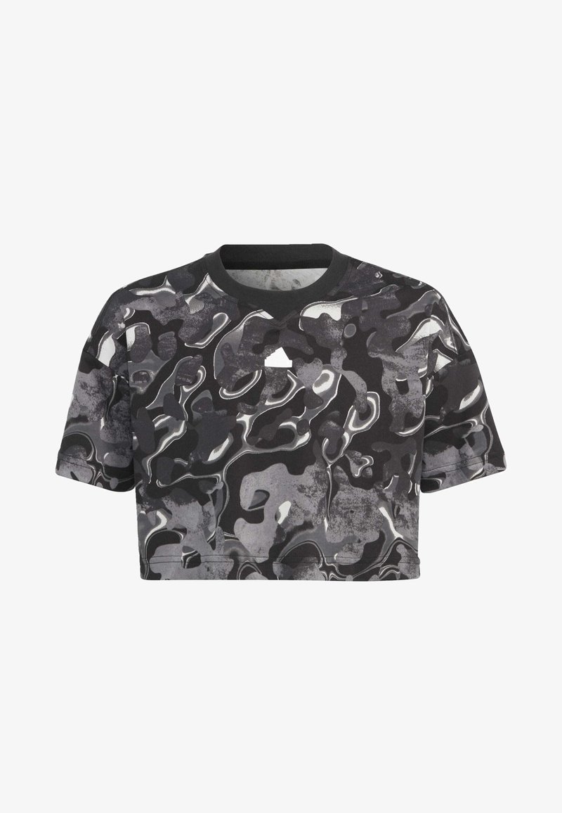 adidas Sportswear FUTURE ICONS ALLOVER PRINT - Printtipaita - grey two grey three black