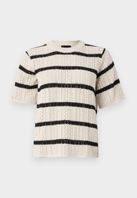 PCNUKA O NECK - T-shirt med print - birch/black