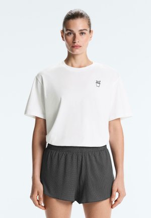 OYSHO, Majica kratkih rukava s printom - white