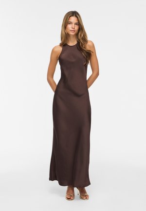 VILA, VIRAVENNA ANKLE DRESS - Kokteilikleit/peokleit - coffee bean