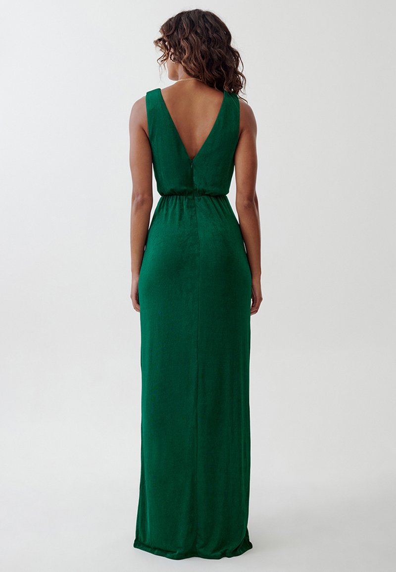 alexa dress green Green Floral Alexa Midi Dress main image 1