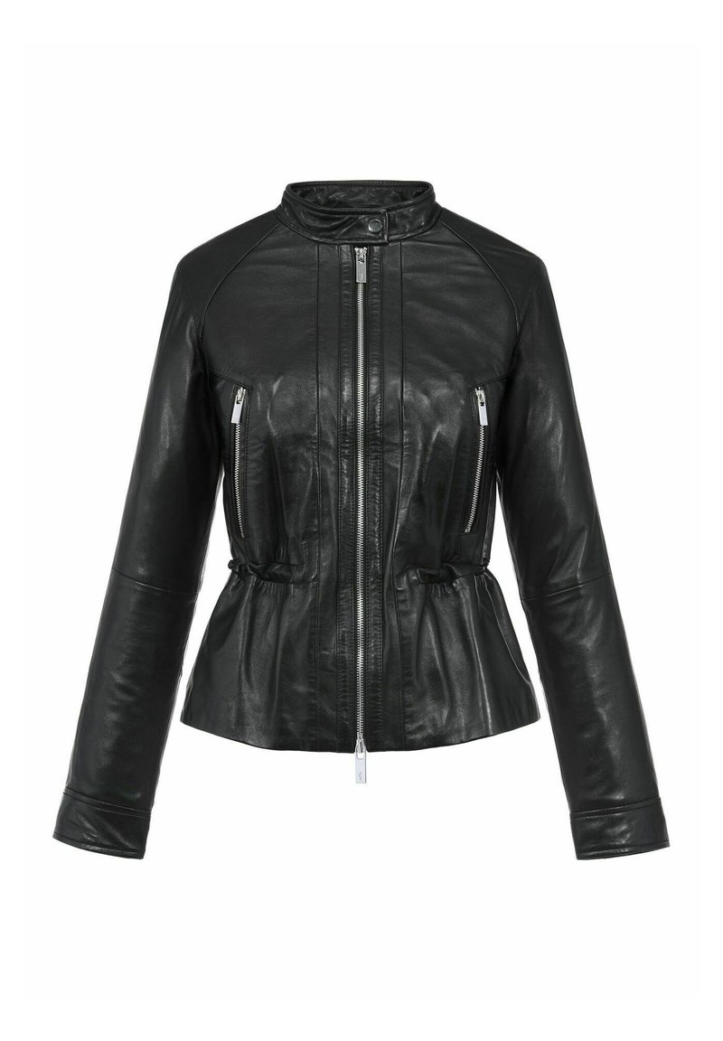 OCHNIK Leren jas zwart OCHNIK Leren jas zwart