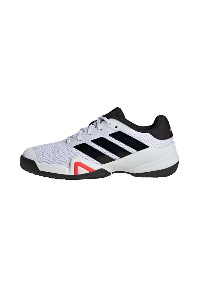 adidas BARRICADE K UNISEX - Multicourt tennis shoes - ftwwht/maroon/gretwo White Black Lucid Red (GS)