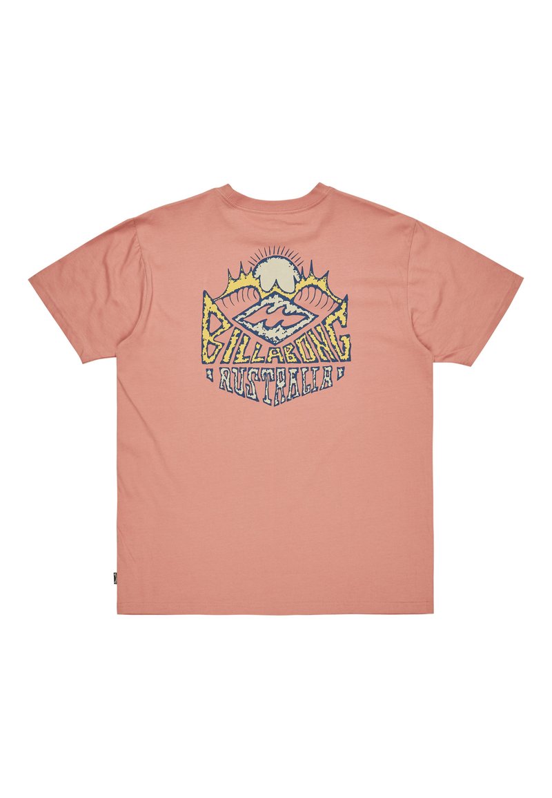 Billabong T-shirt print donkerroze
