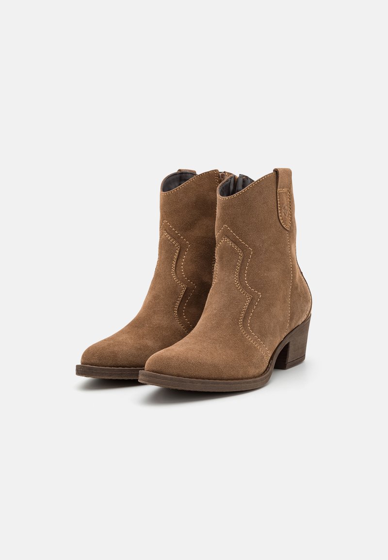 Stivaletti Donna Tamaris 1-1-25742-23 - Colore Rosso Brick, Tacco Zeppa, Pelle, Taglia 39 EU - 2