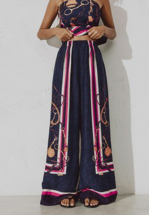 Next, TALL FIT - WIDE LEG TROUSERS - Broek - purple