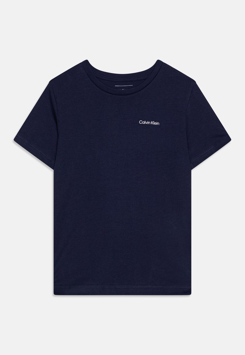 Calvin Klein Jeans CHEST LOGO UNISEX - T-shirt basique - peacoat