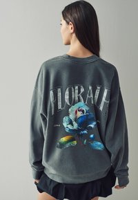 Next Sweatshirt - charcoal grey florale