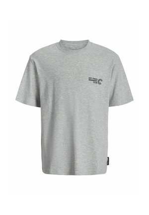 Trükipildiga T-särk - light grey melange