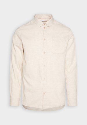 KnowledgeCotton Apparel CUSTOM FIT - Skjorta - greige