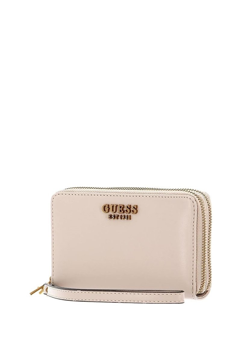 Guess LAUREL DOUBLE ZIP AROUND - Portafoglio - beige