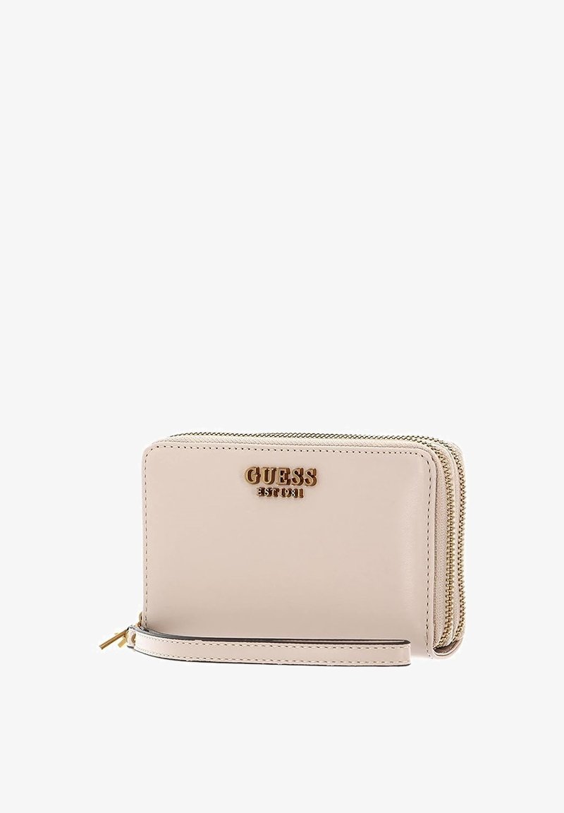 Guess LAUREL DOUBLE ZIP AROUND - Monedero - beige