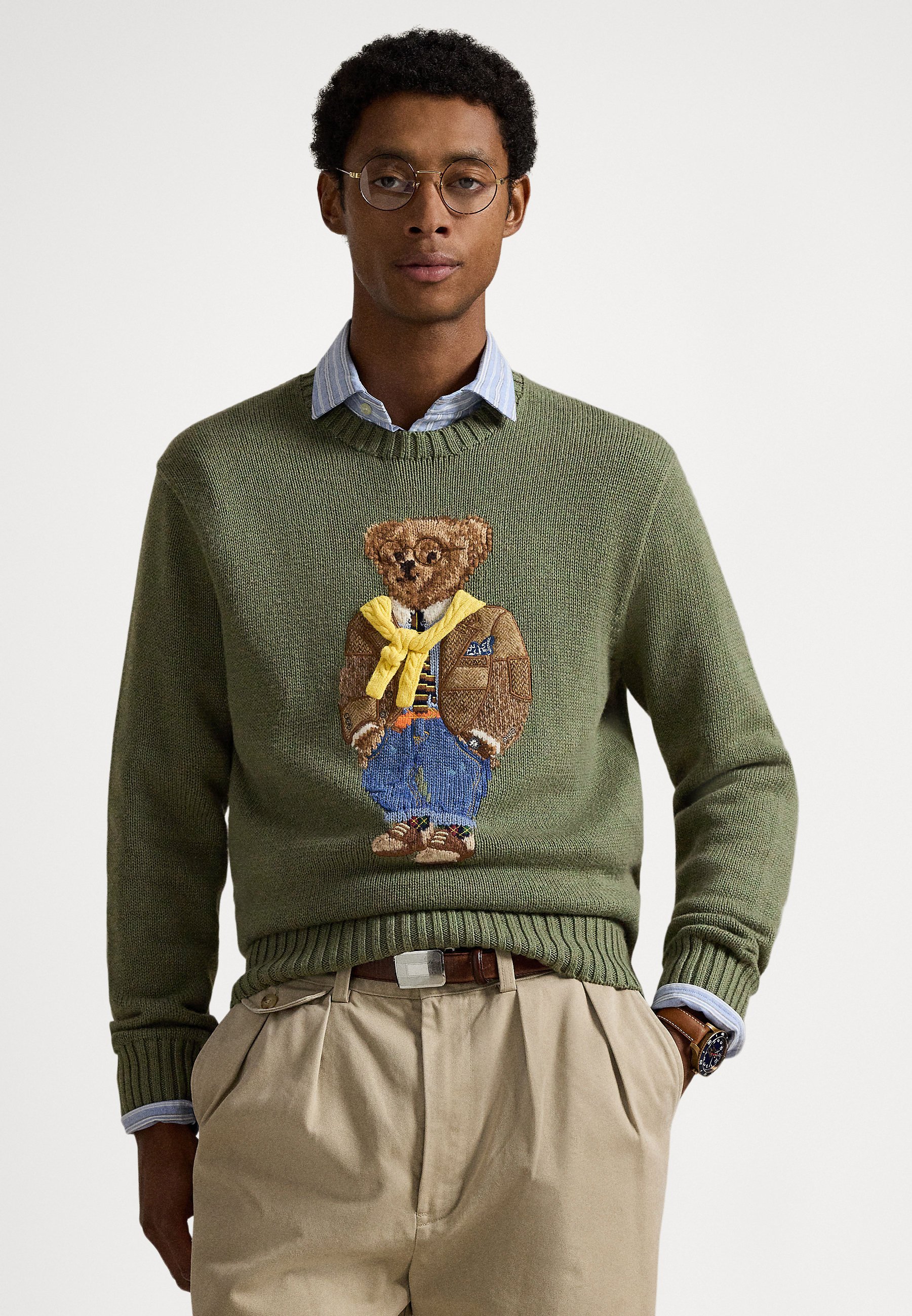 Polo Ralph Lauren POLO BEAR SWEATER - Pulover - lovette heather