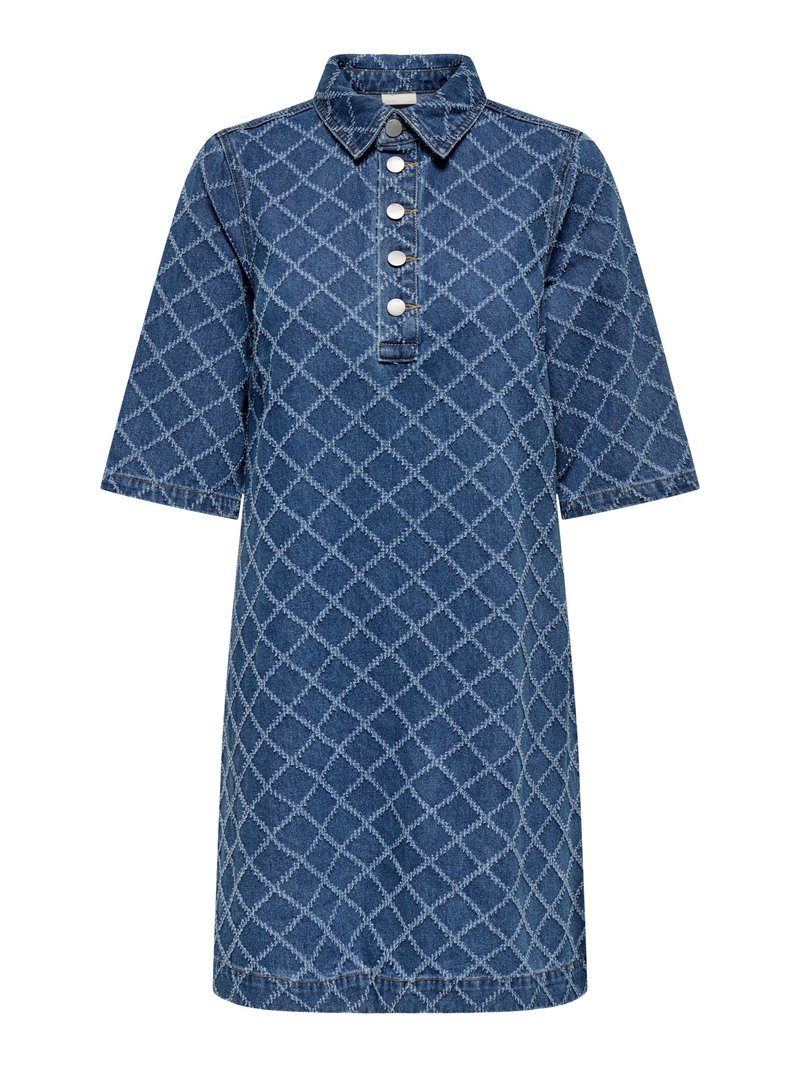 JDY Denim JDYBELLA-EMILIE Midi - Denimkjoler - medium blue denim ...