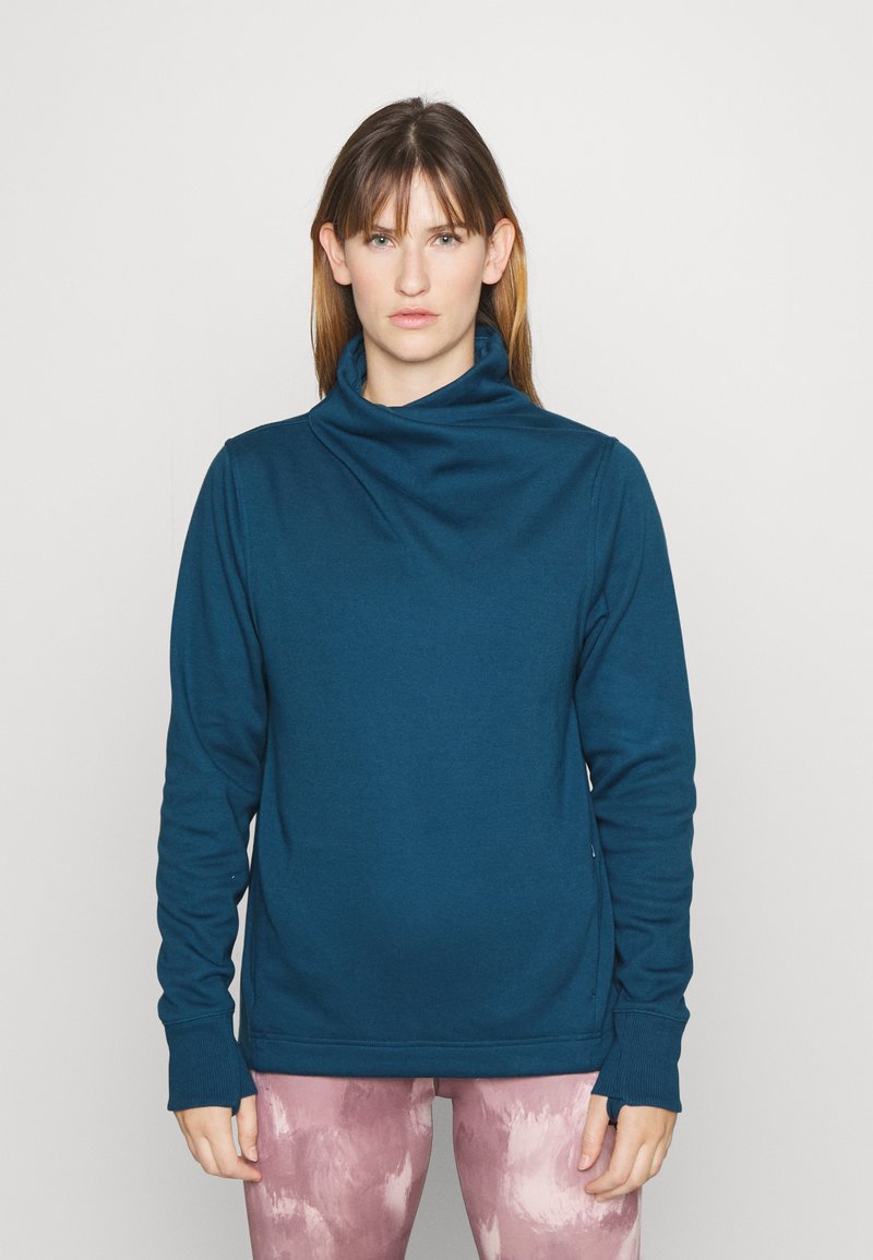 Athleta COZY KARMA TWIST NECK Sweatshirt dark sardinia blue/blue