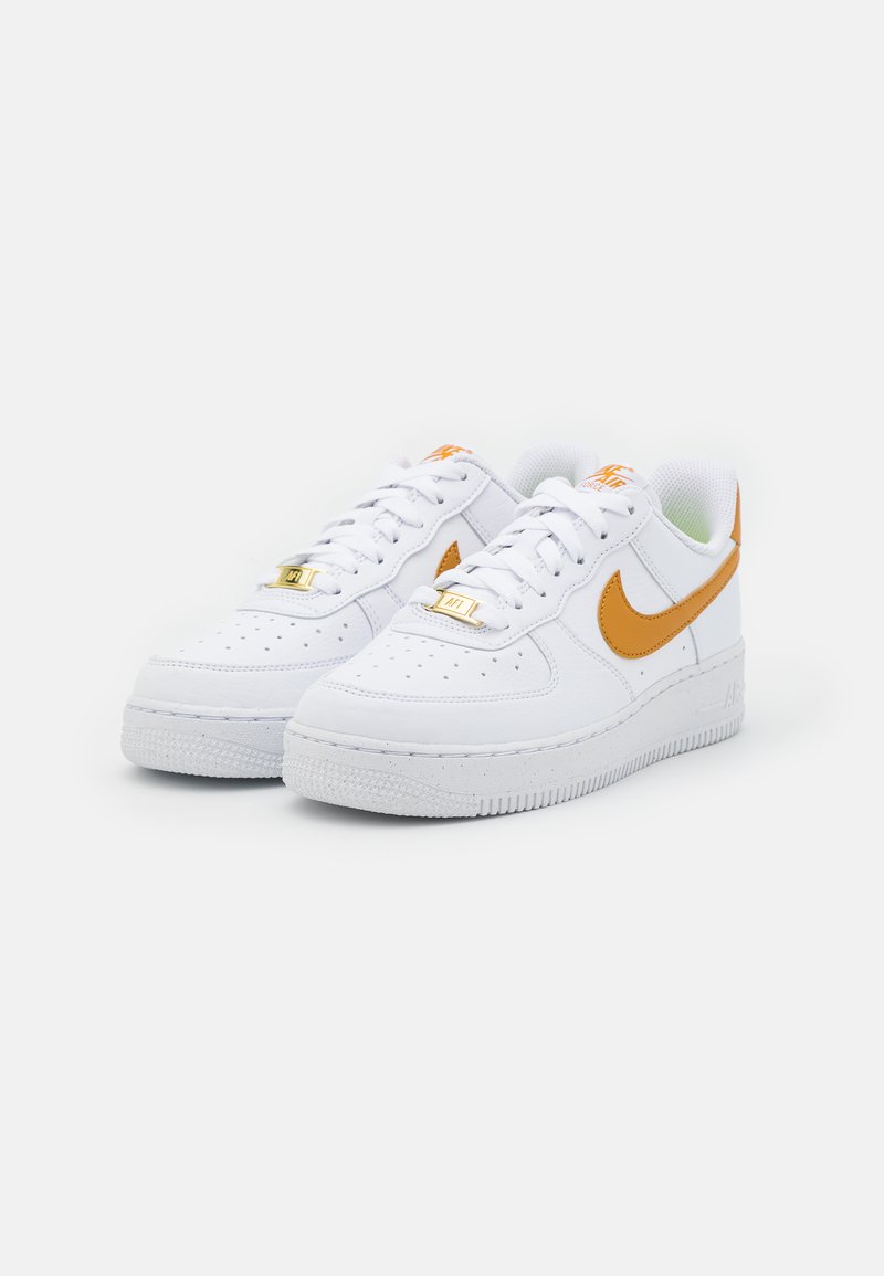 air force 1 gold white