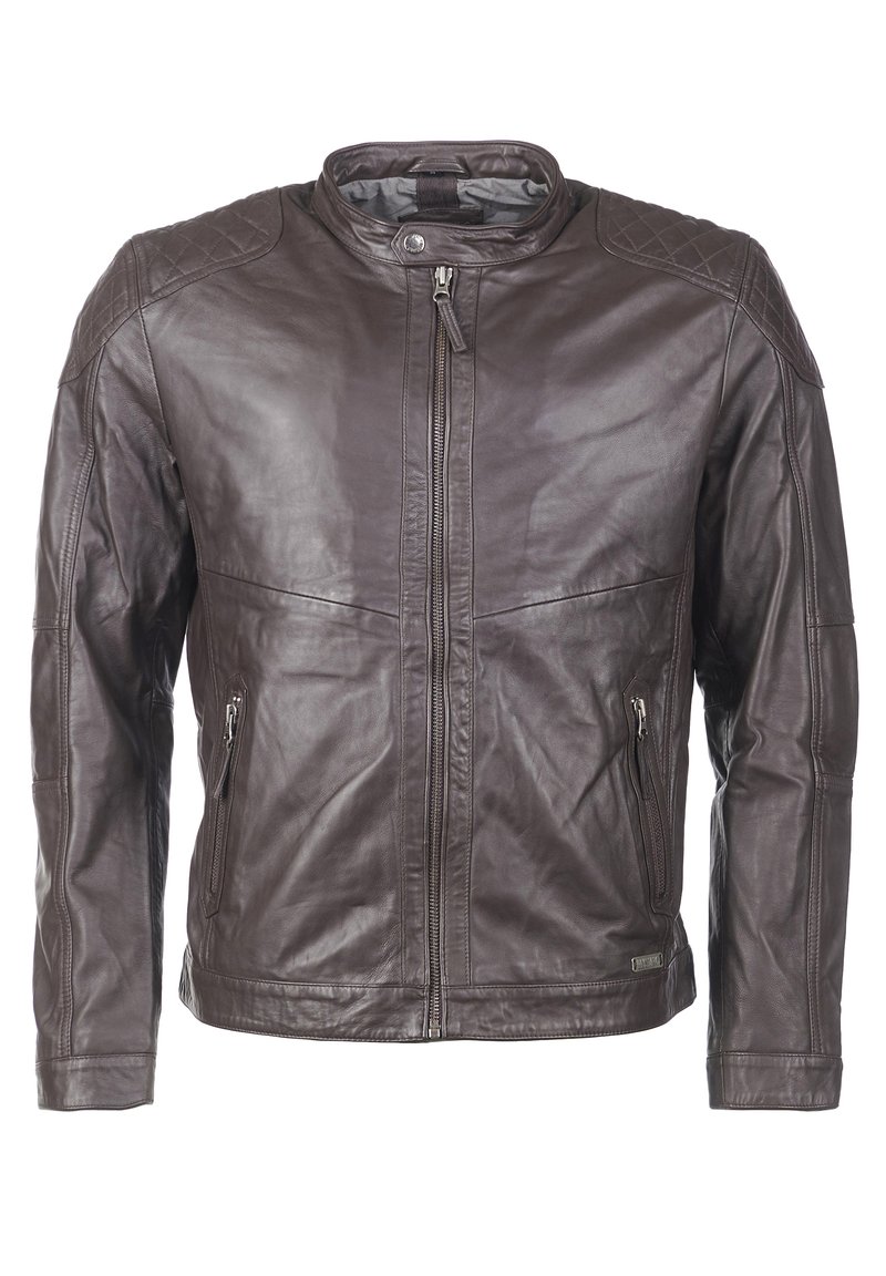 Mustang Lederjacke - dark brown