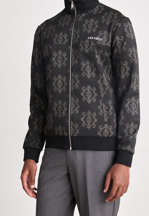 Sweater met rits - black