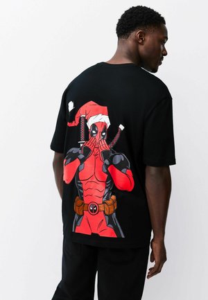 CHRISTMAS GRAPHIC - T-Shirt print - black deadpool