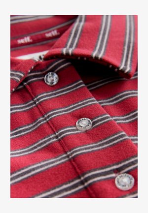 Self. REGULAR FIT - STRIPED RUGY. - Pikkade varrukatega topp - red