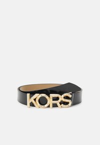 MICHAEL Michael Kors LETTER BELT - Riem - black/silver
