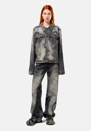 Relaxed fit jeans - schwarz grau