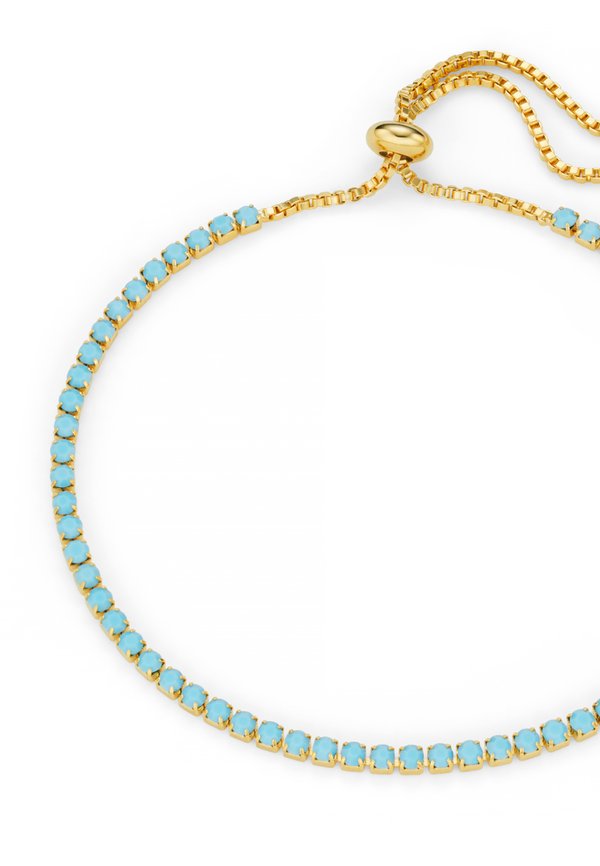 FINE TURQ TENNIS SLIDER BRACELET - Bracelet3