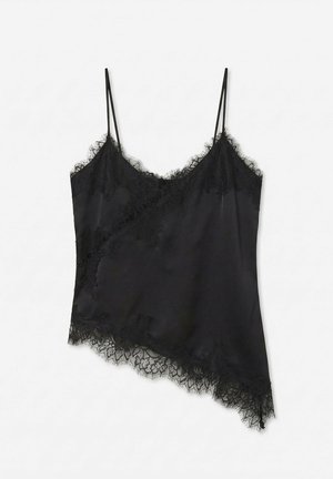 Vero Moda, VMNOVI LACE SINGLET WVN NOOS - Топ - black
