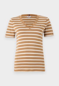 SLIM CODY V NECK - T-shirt basique - hickory/ecru