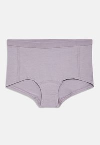 Λιλά βαμβακερά εσώρουχα hipster με μαλακή, ελαστική μέση. Διαθέτουν ελάχιστες ραφές και κλασικό σχέδιο για άνεση.