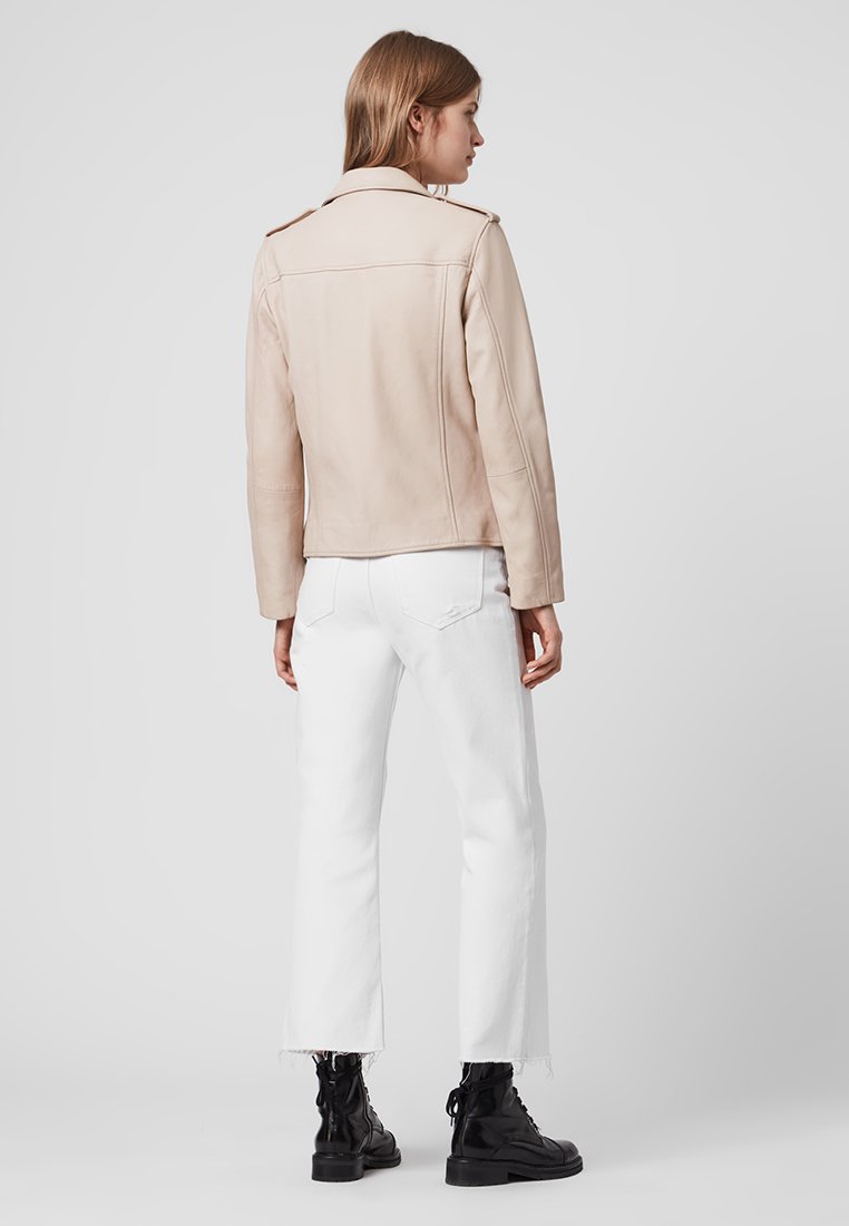 AllSaints ELVA BIKER Leren jas pink palemeerkleurig AllSaints ROBYN BIKER Korte jassen blackZwart Zalando.nl