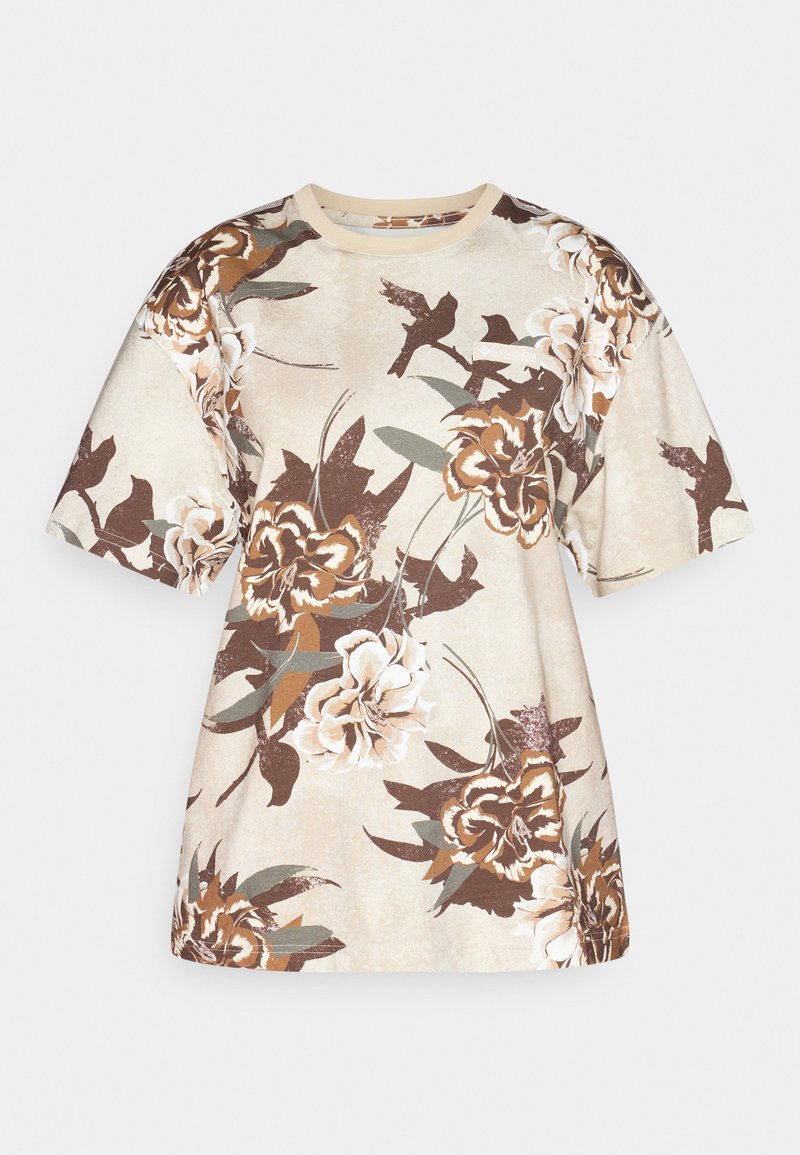 Columbia T-shirt print donkerbruin