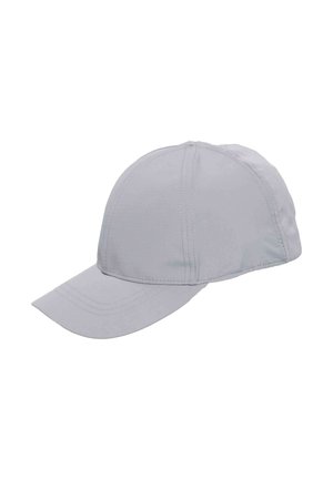 Light gray six-panel baseball cap with curved brim and visible stitching, shown against a white background.