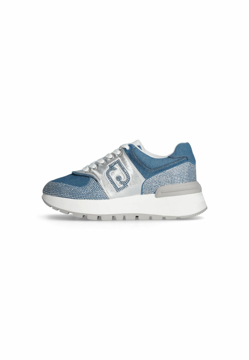 LIU JO - WITH RHINESTONES - Trainers - silver coloured, Enlarge