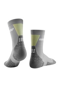 CEP COMPRESSION ULTRALIGHT MID CUT  - Sportsocken - grey lime