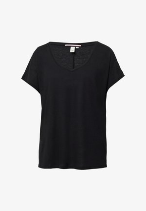 QS, T-shirt basique - schwarz