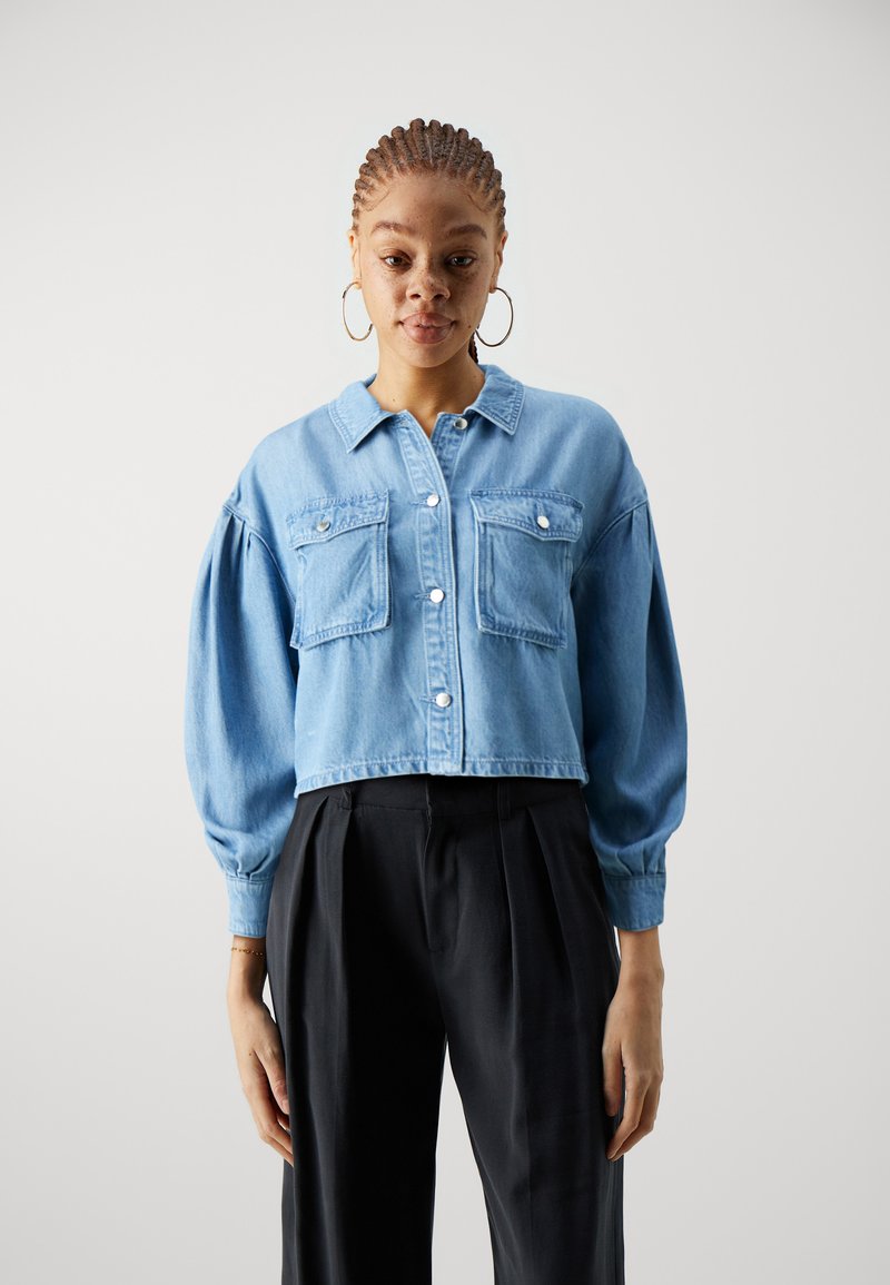 ONLY dam top ONLVIGGA - Medium blue denim