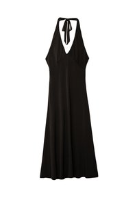 MIDI WITH KNOT - Jerseykleid - black