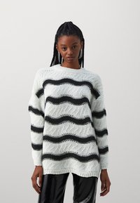 Vero Moda - VMCHOKO O NECK  - Pullover - birch/black Image miniature 1