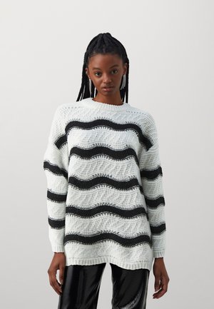 Vero Moda VMCHOKO O NECK  - Maglione - birch/black