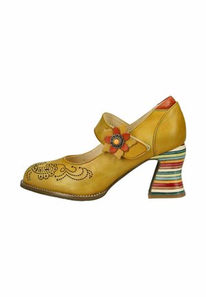 Mules à talons - jaune
