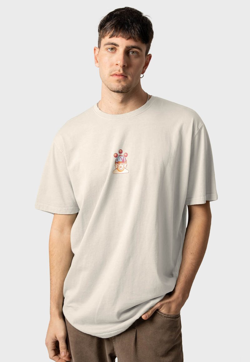 Kaotiko NAIROBI UNISEX - Tričko s potlačou - light grey