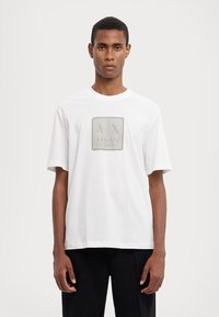 Armani Exchange Camiseta estampada - off white