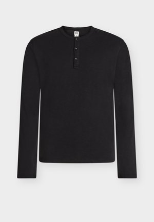 HENLEY LS - Μπλούζα με μακριά μανίκια - black