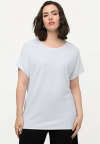 Ulla Popken SHORT SLEEVE - Jednoduché tričko - snow white
