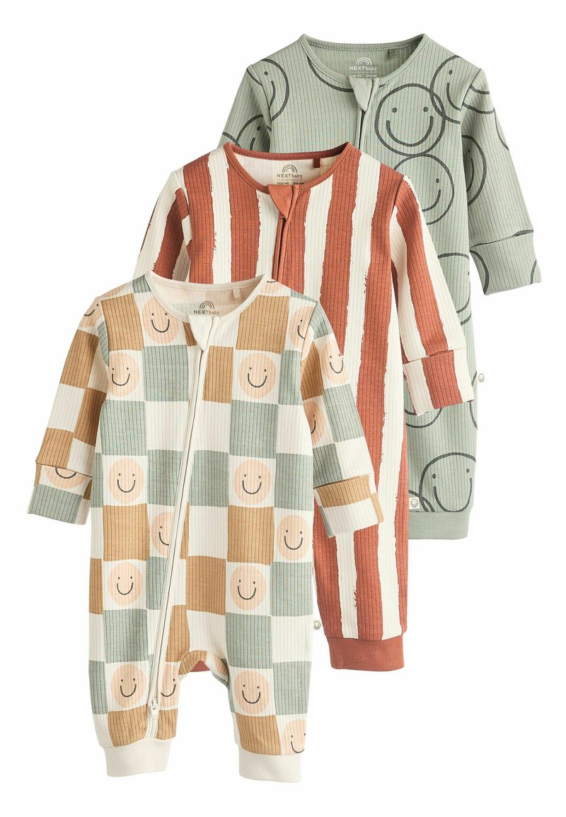 Next FOOTLESS ZIPPED 3 PACK REGULAR FIT - Pyjama - neutral checkerboard